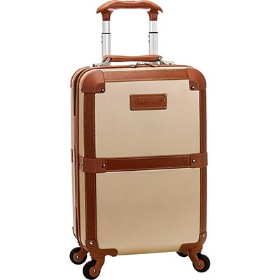 Rockland Stage Coach 20-Inch Rolling Trunk, Champagne