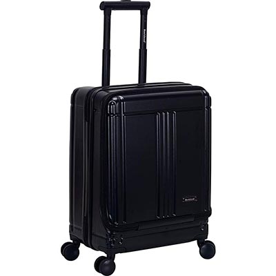 Rockland Berlin Hardside Expandable Spinner Wheel Luggage Set, Charcoal, 3-Piece (20/24/28)