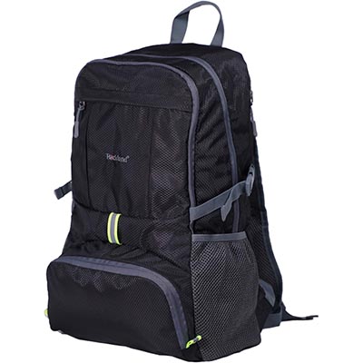 Rockland Packable Stowaway Backpack, Black, Large